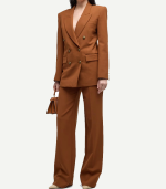 Alanna Brown Double Breasted Suit Women