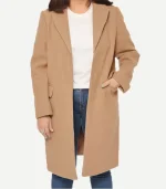 Aline Regular Fit Beige Wool Coat Womens