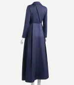All Along Hahn Blue Wool Trench Coat