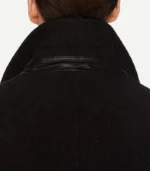 Armando Mens Black Wool 3 4 Length Coat