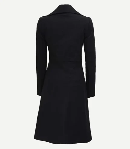 Carol Women's Double Breasted Trench Coat Wool