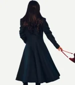 Clarice Women's Long Green Wool Coat