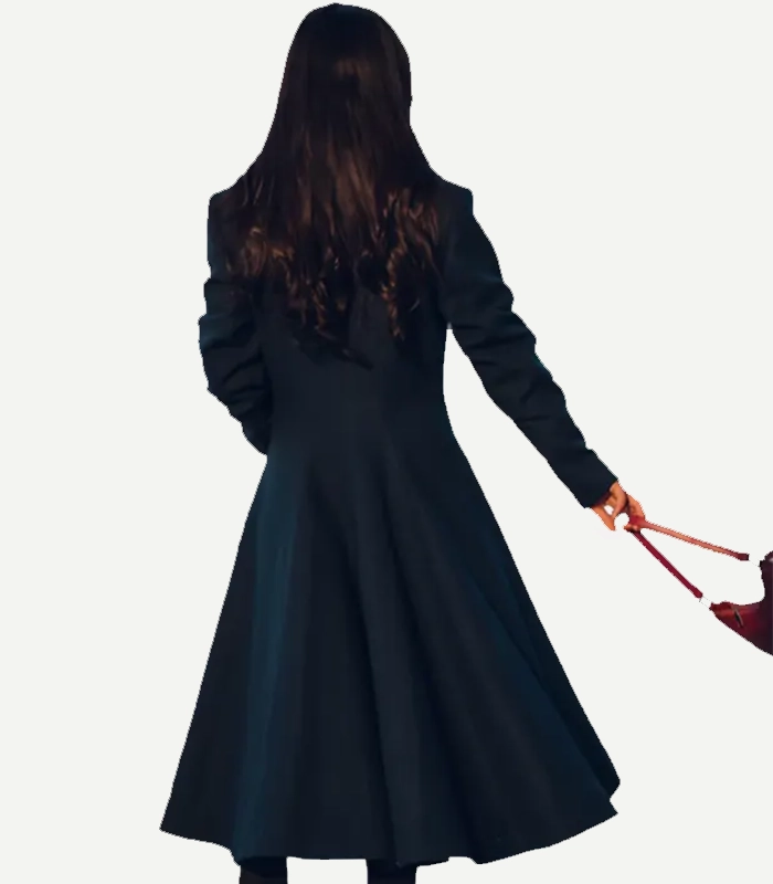 Clarice Women's Long Green Wool Coat