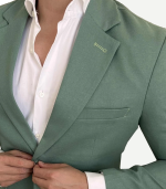 Jade Two Piece Sage Green Suits Mens