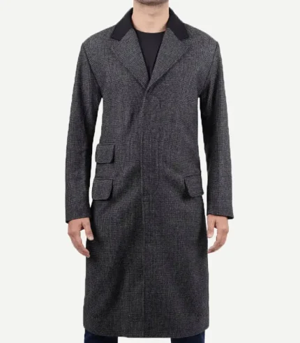 Joel Men's Charcoal Grey Wool Coat