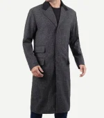 Joel Men's Charcoal Grey Wool Coat