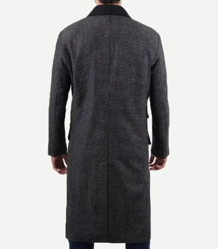 Joel Men's Charcoal Grey Wool Coat