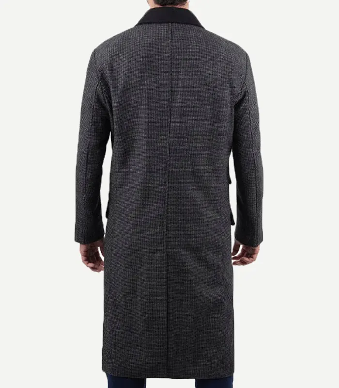 Joel Men's Charcoal Grey Wool Coat