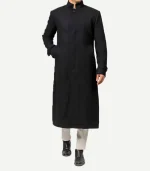 McGhee Mens Wool Overcoat Long