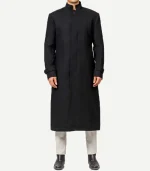 McGhee Mens Wool Overcoat Long