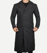 Men's Double Breasted Long Detective Coat