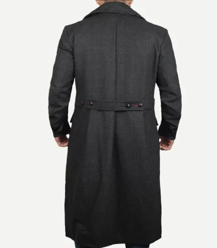 Men's Double Breasted Long Detective Coat
