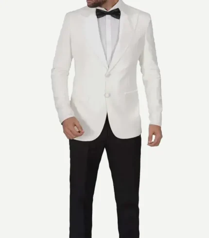 Men’s Ivory Peak Lapel Tuxedo Jacket