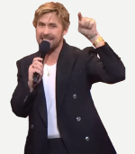 Mens Pinstripe Black Suit Gosling