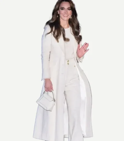 Middleton White Wool Coat Womens