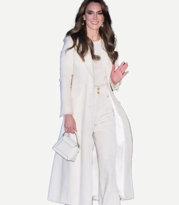 Middleton White Wool Coat Womens