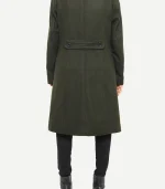Olive-Green Women's Wool Coat