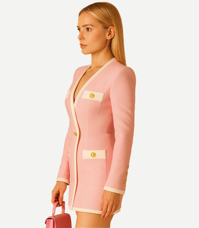 Park Pink Dress Coat