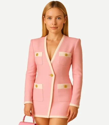 Park Pink Dress Coat