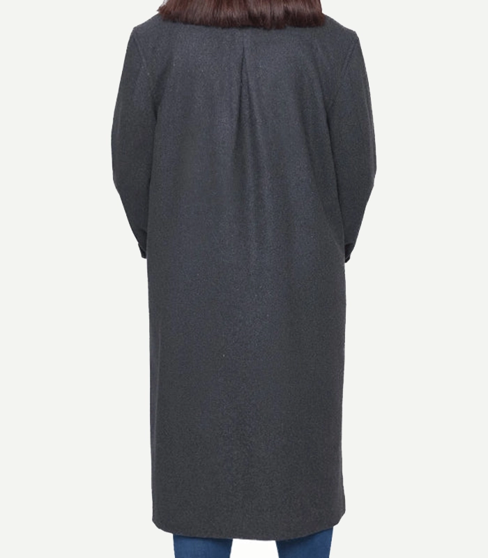 Patrice Women's Charcoal Grey Wool Coat