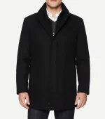 Rafferty Black Modern Fit Wool Coat