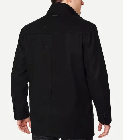 Rafferty Black Modern Fit Wool Coat