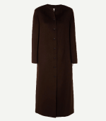 Rosario Dark Brown Women's Long Wool Coat