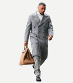 Saquon Barkley Grey Wool Coat Mens