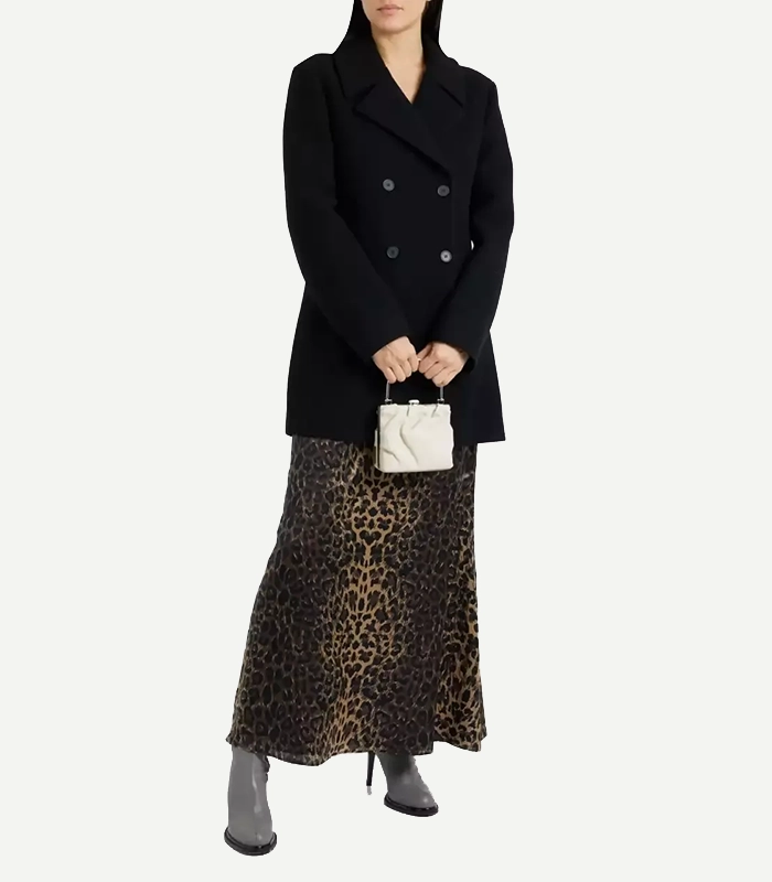 Shalon Women's Black Wool Coat