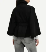 Tricot Belted Cape Jacket