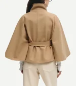 Tricot Belted Cape Jacket
