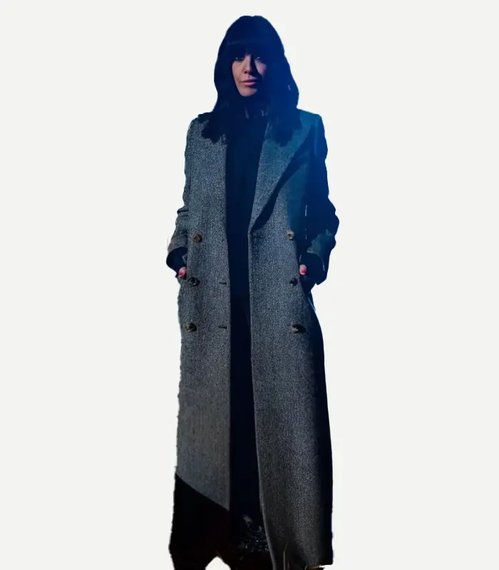 Winkleman Grey Wool Trench Coat