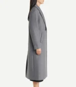Women’s Double Breasted Grey Wool Coat
