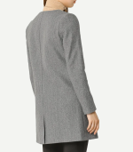 Women's Slimming Grey Coat Womens Wool