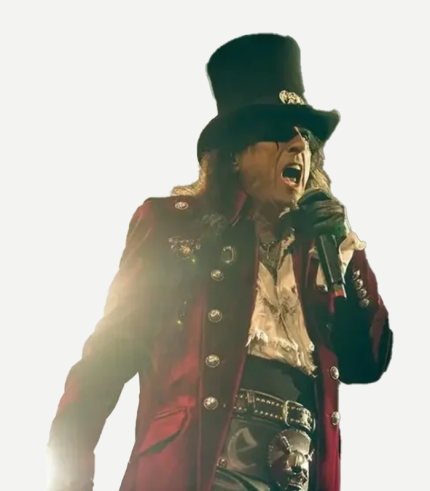 Alice Cooper Burgundy Coat