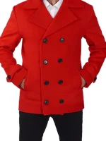 Classic Double Breasted Wool Peacoat