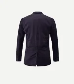 Purple Men Suede Leather Blazer showing a tailored notch lapel and a clean, structured silhouette in premium purple suede.