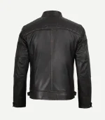 Distressed Brown Biker Style Leather Jacket for women featuring a sleek character-driven design and premium hardware for a standout fashion profile.