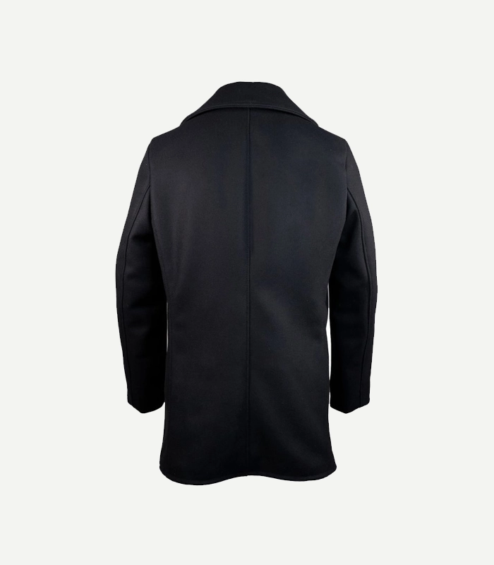 Mens Dark Navy Wool Peacoat
