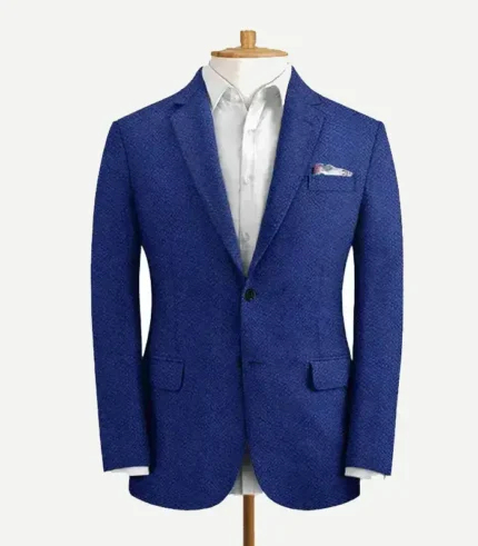 Indigo Blue Seersucker Style Suit