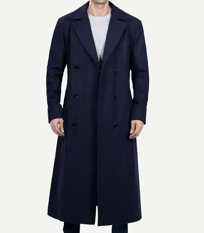 Mens-Blue-Aaron-Double-Breasted-Long-Wool-Coat-4.webp Men's Blue Aaron Double Breasted Long Wool Coat - Image 1