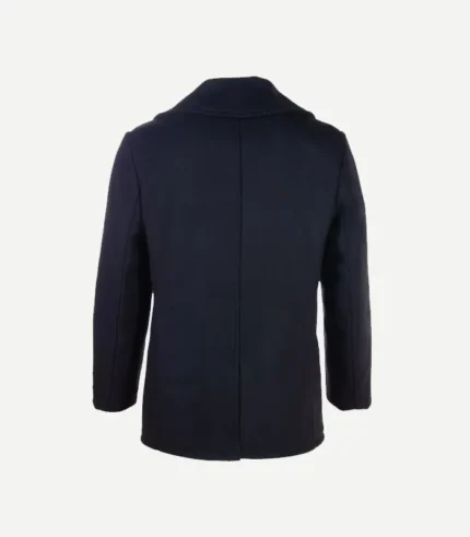 Mens Navy Wool Peacoat